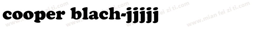 cooper blach字体转换
